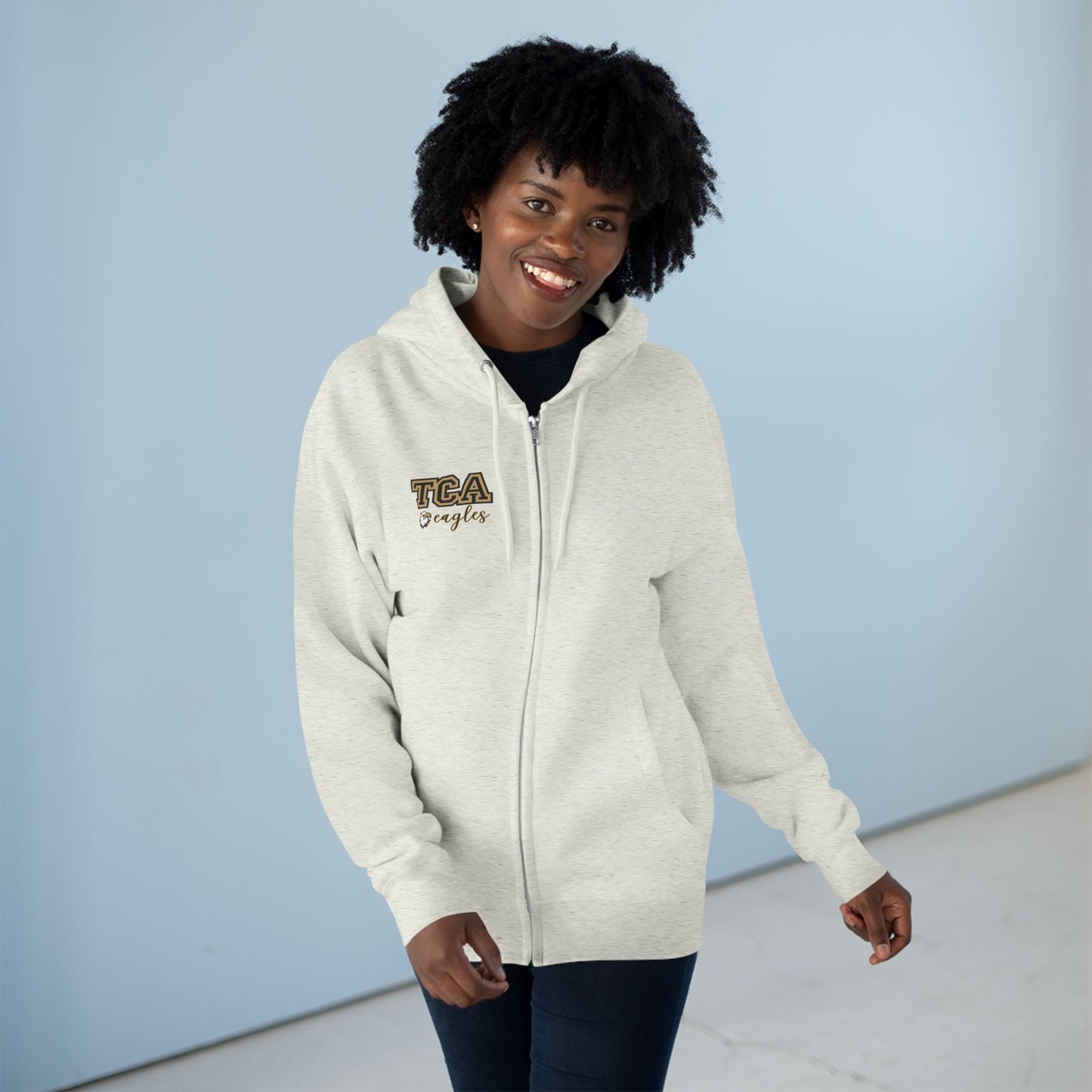 TCA Eagles Zip Hoodie — Lightweight School Spirit Full-Zip Hoodie