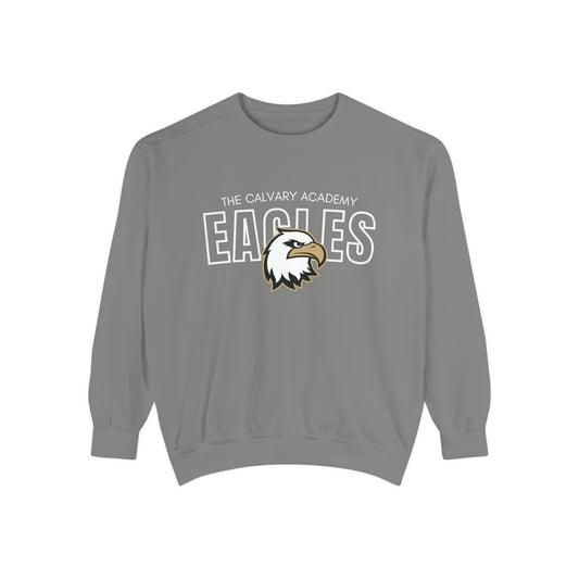 The Calvary Academy Eagles Spirit Unisex Garment-Dyed Sweatshirt