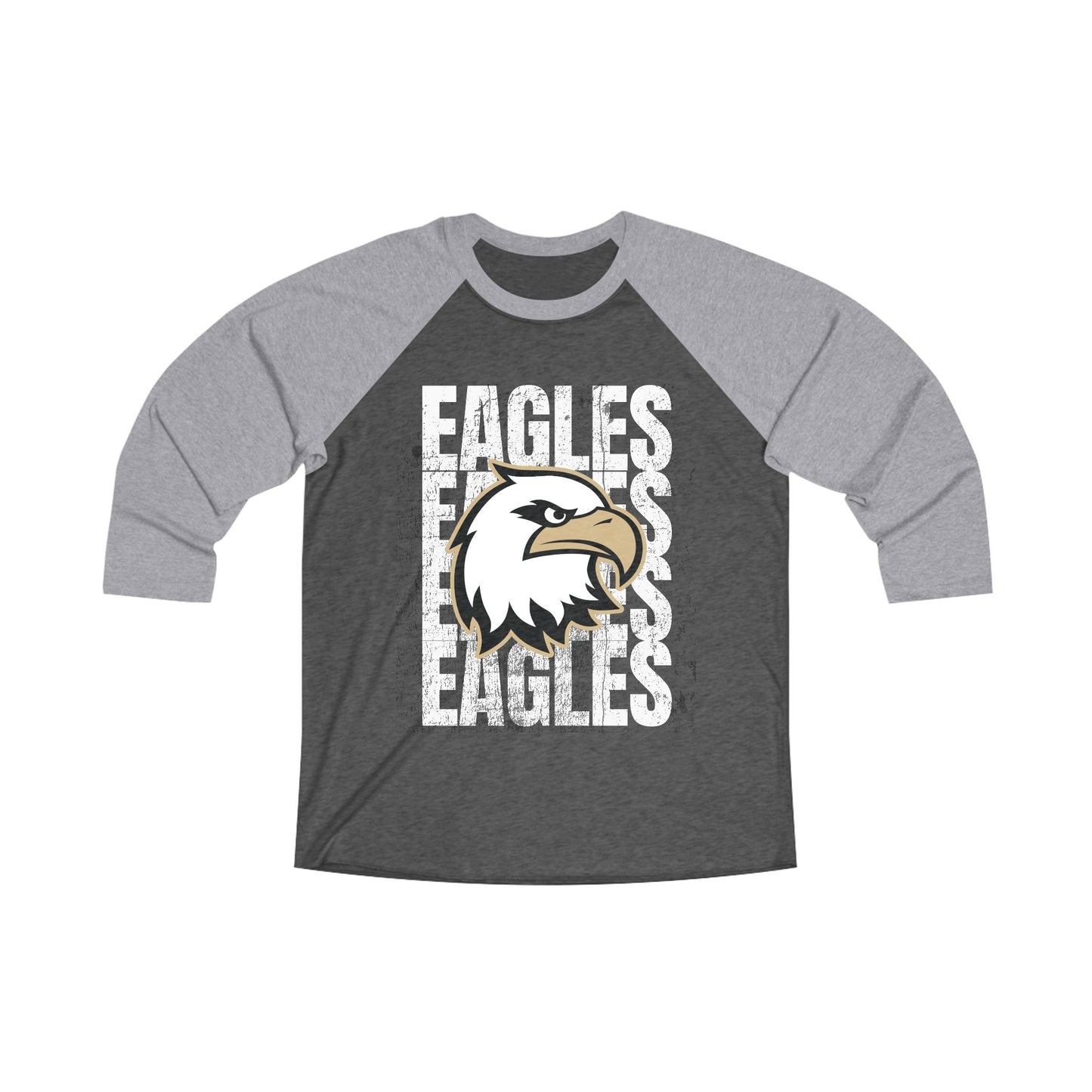 TCA Eagles Raglan Tee — Graphic 3/4 Sleeve Baseball Shirt
