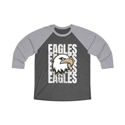 TCA Eagles Raglan Tee — Graphic 3/4 Sleeve Baseball Shirt