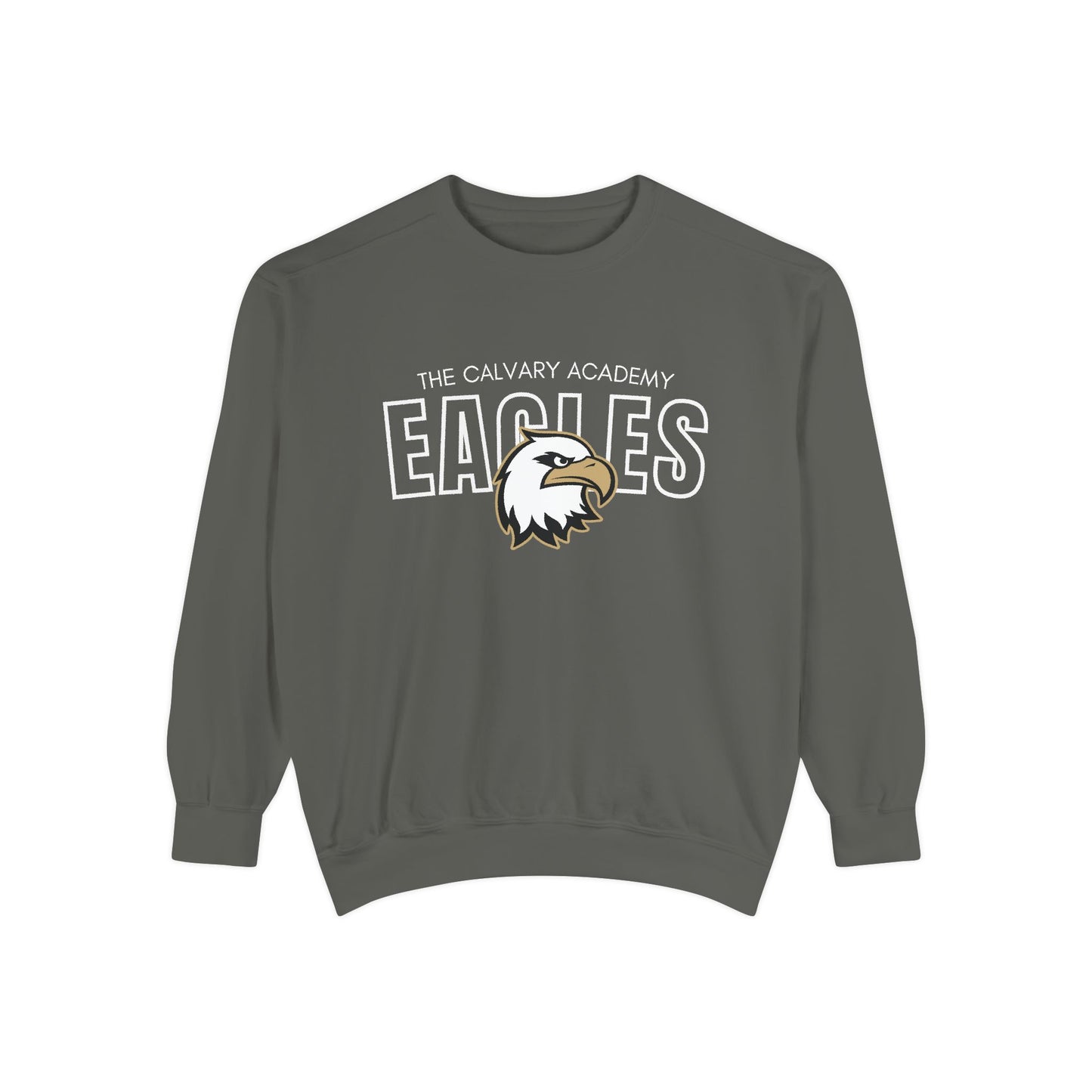 The Calvary Academy Eagles Spirit Unisex Garment-Dyed Sweatshirt
