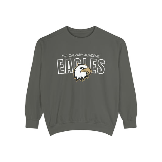 The Calvary Academy Eagles Spirit Unisex Garment-Dyed Sweatshirt