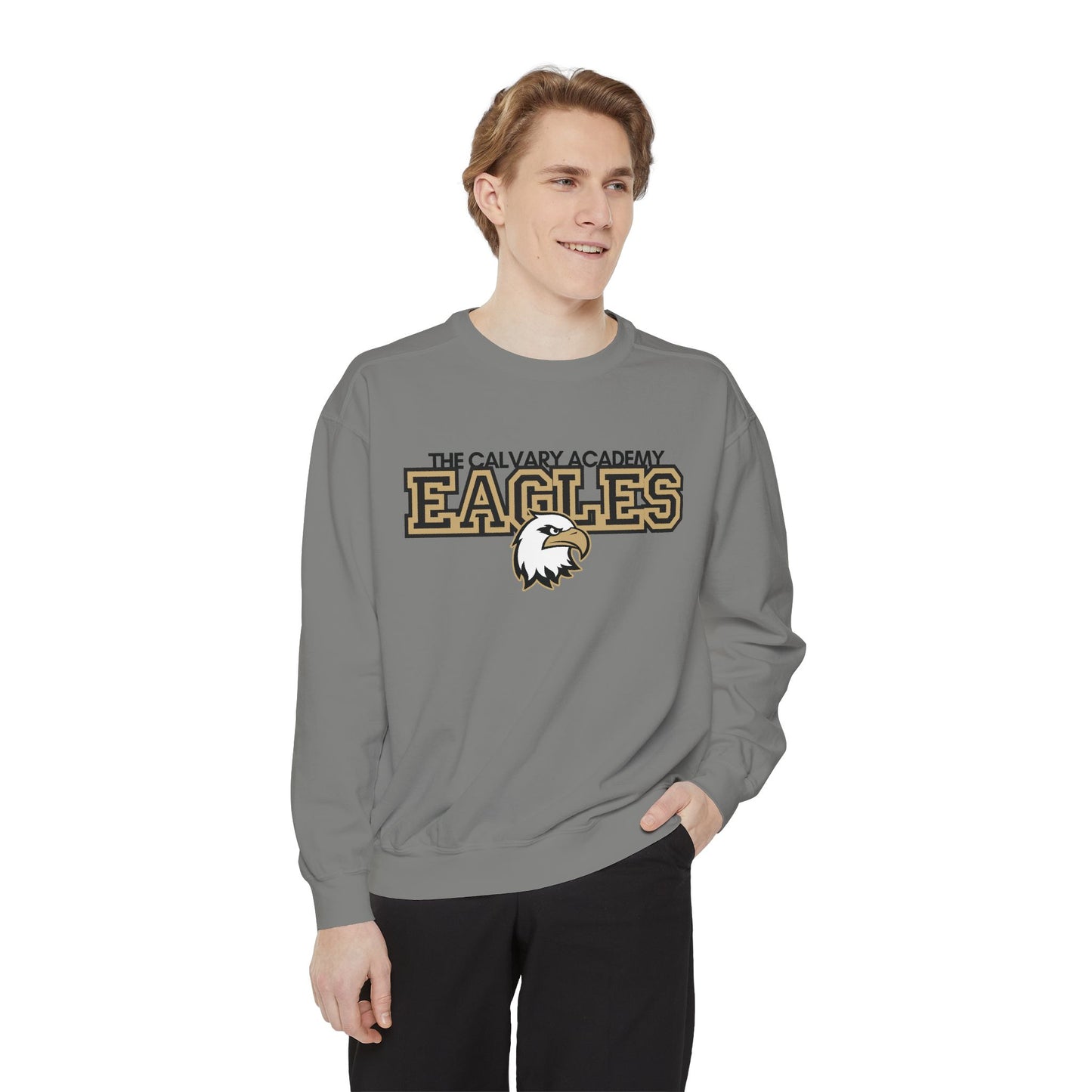 The Calvary Academy Eagles Unisex Garment-Dyed Sweatshirt