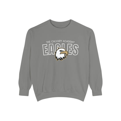 The Calvary Academy Eagles Spirit Unisex Garment-Dyed Sweatshirt