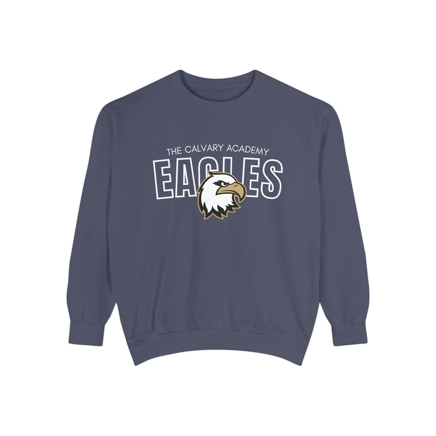 The Calvary Academy Eagles Spirit Unisex Garment-Dyed Sweatshirt