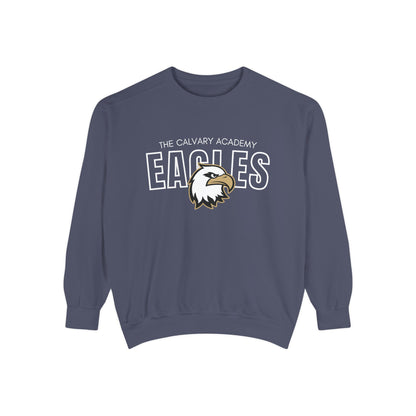 The Calvary Academy Eagles Spirit Unisex Garment-Dyed Sweatshirt