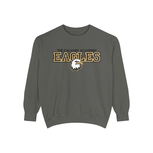 The Calvary Academy Eagles Unisex Garment-Dyed Sweatshirt