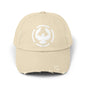 The Calvary Academy Vintage Eagle Distressed Cap – White Logo Edition