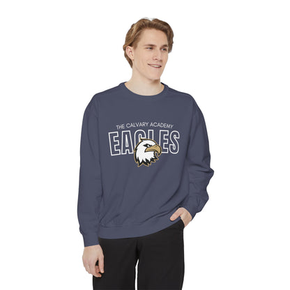 The Calvary Academy Eagles Spirit Unisex Garment-Dyed Sweatshirt