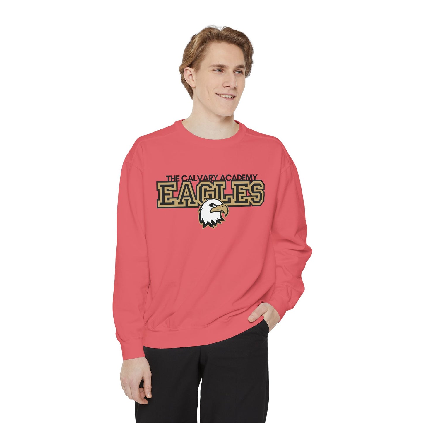 The Calvary Academy Eagles Unisex Garment-Dyed Sweatshirt