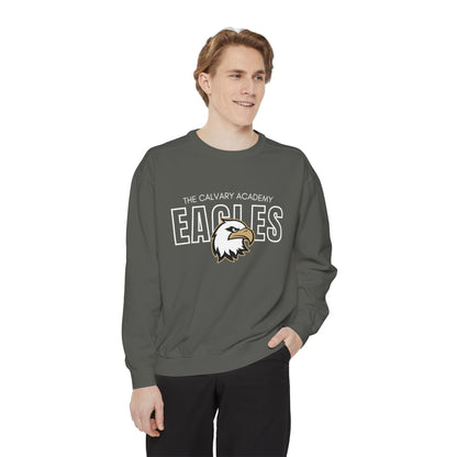 The Calvary Academy Eagles Spirit Unisex Garment-Dyed Sweatshirt
