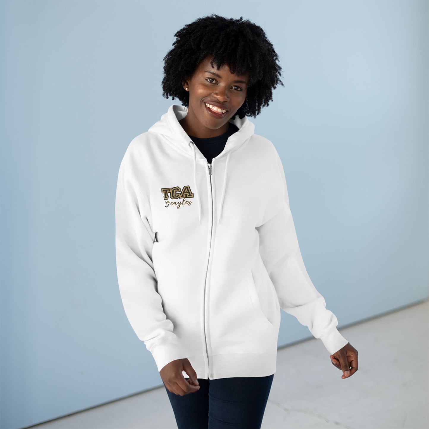 TCA Eagles Zip Hoodie — Lightweight School Spirit Full-Zip Hoodie