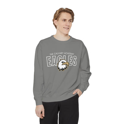 The Calvary Academy Eagles Spirit Unisex Garment-Dyed Sweatshirt