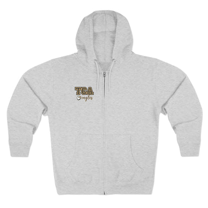 TCA Eagles Zip Hoodie — Lightweight School Spirit Full-Zip Hoodie