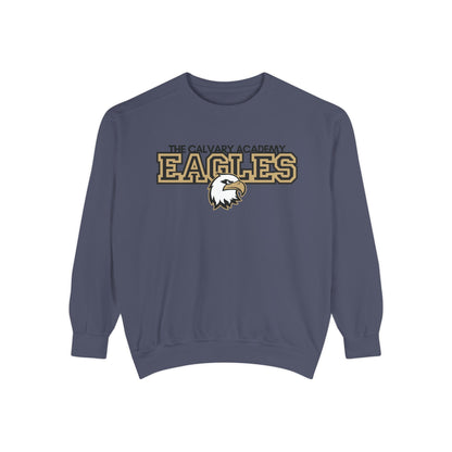 The Calvary Academy Eagles Unisex Garment-Dyed Sweatshirt