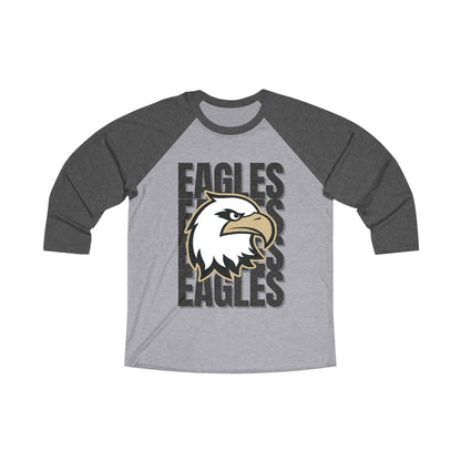 TCA Eagles Raglan Tee — Graphic 3/4 Sleeve Baseball Shirt